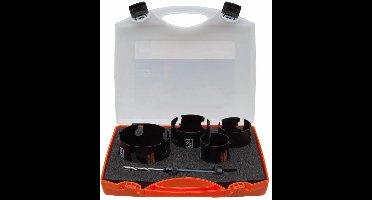 Bahco gatzagenset 5 dlg 64-76-92-114mm met extra gatzaag van 83mm