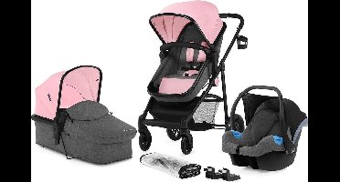 Kinderkraft Juli 3 in 1 Kinderwagen - Inclusief Autostoel - Pink