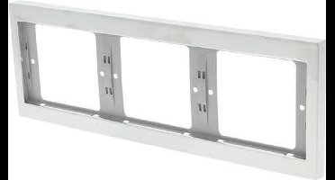 Berker K5 Inbouw Afdekplaat - 3-voudig Horizontaal - RVS