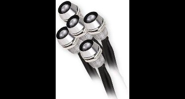 Kanlux OYO Inbouwspot SET 5x 1W Chroom IP68 7000K