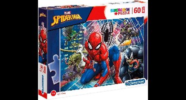 Clementoni - Puzzel - 60 Stukjes - Spider-Man - Maxi Puzzel - Vanaf 4 Jaar