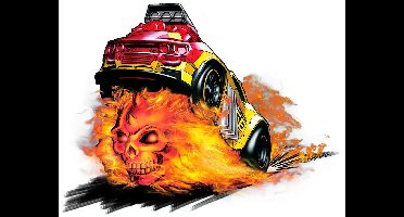 Racing Skullracer met licht en geluid 30cm