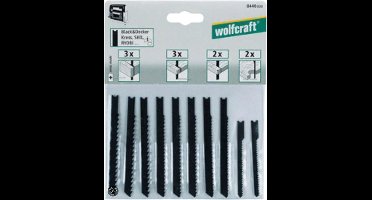 wolfcraft - Set decoupeerzaagbladen 10-delig, U-schacht - 8440000