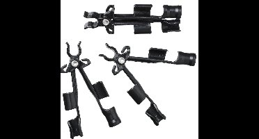 Nature A-Verbindingsstuk Plantstokken Zwart - Klim-En Geleide Artikel - 16 mm