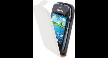 Mobiparts Premium Flip Case Samsung Galaxy Pocket Neo White