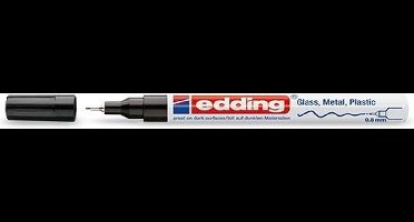 Edding 780-01 - Paint marker - ronde punt - 8 mm - Zwart