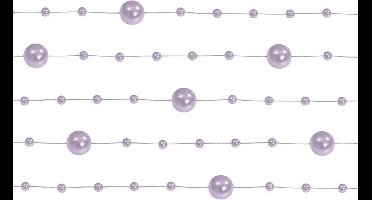 """parel slingers, lilac, 1.3m (1 zakje met 5 stuks)"""