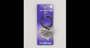 Hart sleutelhanger - In mijn hart