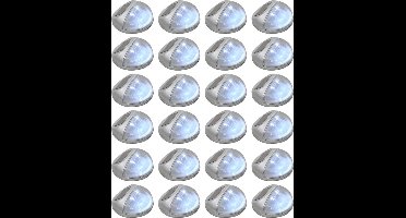 Solarwandlampen LED 24 st rond zilverkleurig