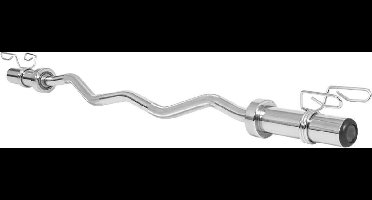 Gorilla Sports Olympische EZ Curl Stang Halter - 120 cm - 50 mm - Veersluiting