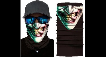 Motor Gezichtsmasker Nekwarmer Joker - Masker - Motormasker - Skimasker - Motorsjaal - Halloween face shield spatmasker gezichtscherm