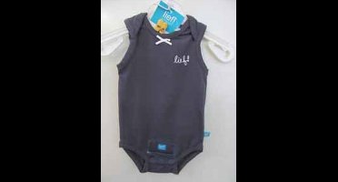 Lief! bodysuit Pavement grey mouwloos mt 62