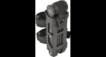 Dresco Vouwslot – Compact slot door scharnierconstructie – 6 elementen – Met praktische framehouder met klittenband bevestiging - Lengte 85cm & 55mm dikke geharde elementen