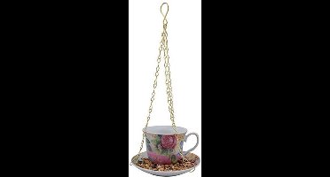 Vogelvoeder - Theekop in giftbox roze