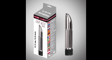 Power escorts - BR168 Toy boy Mini - 13,3 cm -Mini vibrator -  Zilver kleur