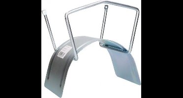 Tuinslanghouder met muurbevestiging verzinkt metaal - Voor 30 m slang