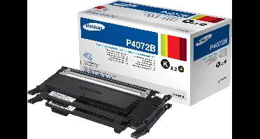 Samsung CLT-P4072B - Tonercartridge / Zwart / 2 Pack