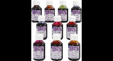 ES Batik - Assortiment, kleuren assorti, 10x100 ml