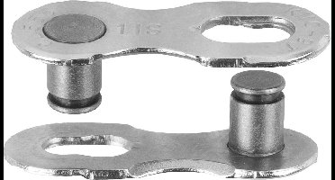 M-wave Kettingschakel Fusion 1/2 X 11/128 Staal 11s Zilver