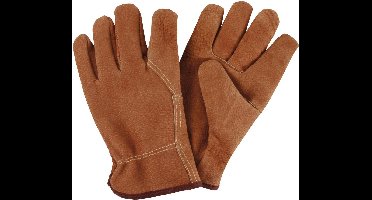 Varkensleren tuinhandschoenen - Bruin