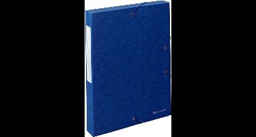 Exacompta 10x Klasseerdoos Scotten Rug 40mm - A4 - Blauw - 50812E