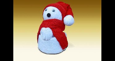 Towel dolls Kerstbeer groot