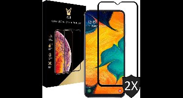 Screenprotector geschikt voor Samsung A30 Glas - 2x
