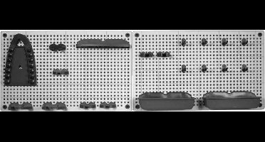 KIS - 2 Gereedschapsborden - Incl. haken, klemmen, bakjes en meer