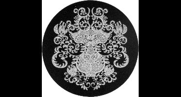 Flock stickers Oriental zwart