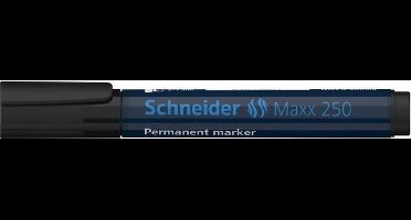 marker Schneider Maxx 250 permanent beitelpunt zwart doos met 10 stuks