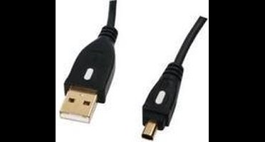 HQ High Speed Usb 2.0 Aansluitkabel 1.8m (usb A Male - Usb Mini 4pin Mitsumi Male Met Vergulde Pluggen)