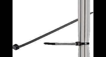 Kabelbinder Aftrekbare kabelbinder Nylon Zwart 100 stuk(s)
