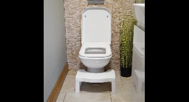 Aidapt Toiletkrukje - Toiletkruk WC krukje opvouwbaar - Wit