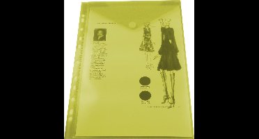 EXXO-HFP # 35453 - A4 Ringband Documententas - Top Open - Geel - 1 Pak @ 10 stuks