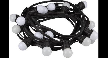 HQ-Power Lichtsnoer, 20 ledlampen, warmwit, E27, voor binnen en buiten, 11 m