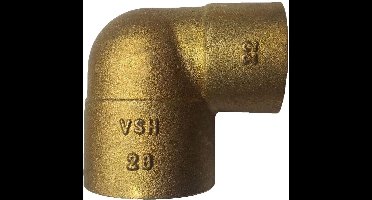 VSH soldeer messing - knie - 15 x 15 mm