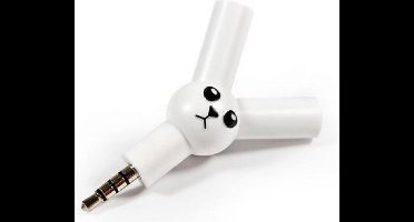 Suck UK Twee richtingen Stereo Hoofdtelefoonsplitter Jack Rabbit