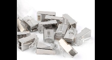 20x RJ45 connector / stekker met metalen bescherming (Cat5e / Cat6)