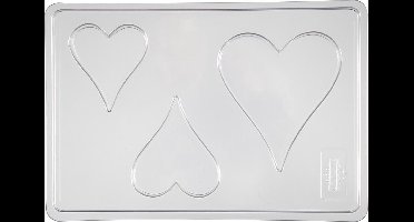 Gietmal, hart, H: 6+8+10 cm, D: 9 mm, afm 14,9x22 cm, 1 stuk