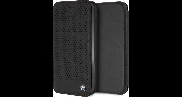 iPhone Xs Max hoesje - BMW - Zwart - Leer