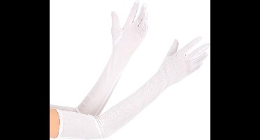 Vegaoo - Witte lange handschoenen voor volwassenen