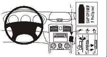 Brodit PDA/GPS/mobiele telefoons accessoires ProClip