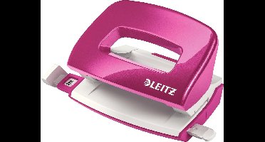Leitz WOW Mini Perforator - Perforeert Tot 10 Vel - Voor Mappen En Ringbanden - Ideaal Voor Thuiskantoor/Thuiswerkplek - Roze
