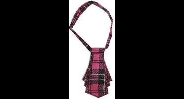 Ministropdas pink ruit + steentjes