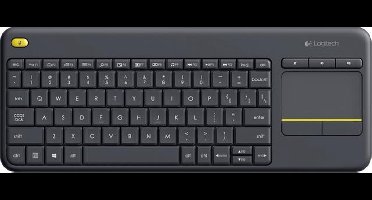LOGITECH - toetsenbord - Model: K400, Plus Touch - draadloos - QWERTY - zwart