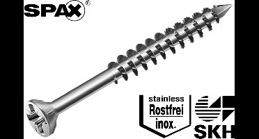 Spax Schroef Glaslat Geel - 3.5 x 40 mm - 200 stuks