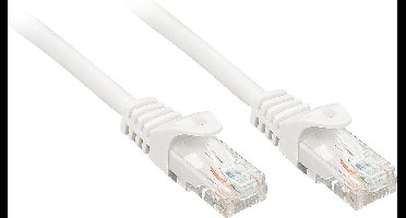 LINDY 48205 RJ45 Netwerkkabel, patchkabel CAT 6 U/UTP 5.00 m Wit 1 stuk(s)
