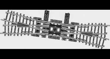 H0 Märklin K-rails (zonder ballastbed) 2275 Engels wissel, Dubbel 225 mm 1 stuk(s)
