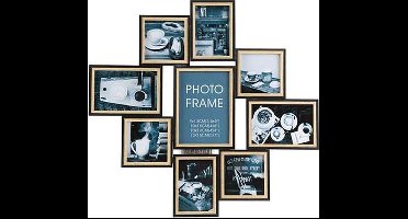 PELE MELE NATURE ZWART 27X3XH33,5CM HOUT