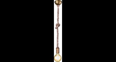 TRIO ROPE - Hanglamp - Antiek messing - excl. 1x E27 60W